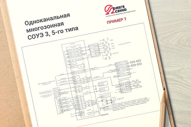 Одноканальная многозонная СОУЭ 3, 5-го типа (пример 7)